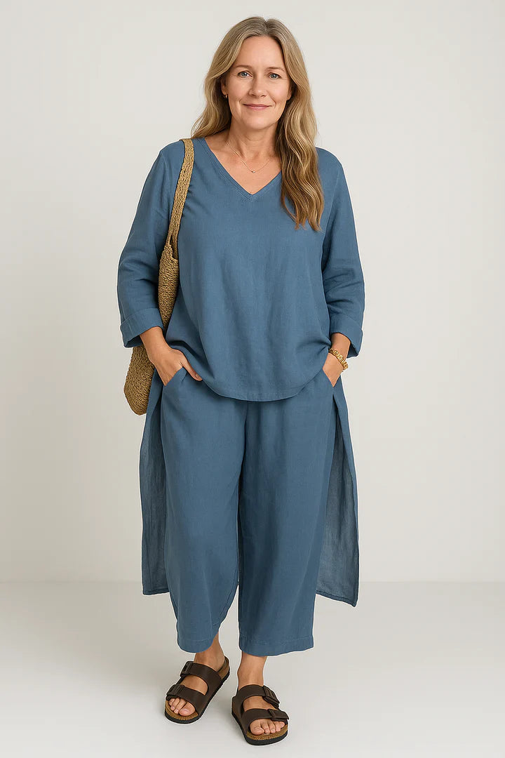 Set Norena | Enkla och bekväma byxor + matchande topp