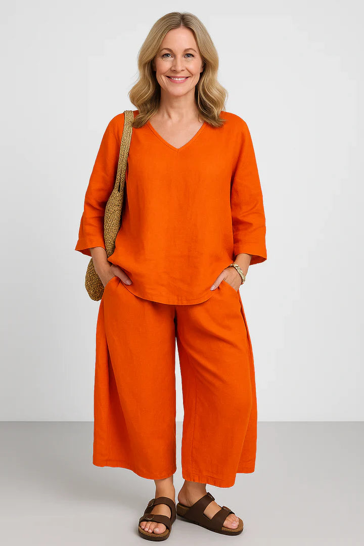 Set Norena | Enkla och bekväma byxor + matchande topp