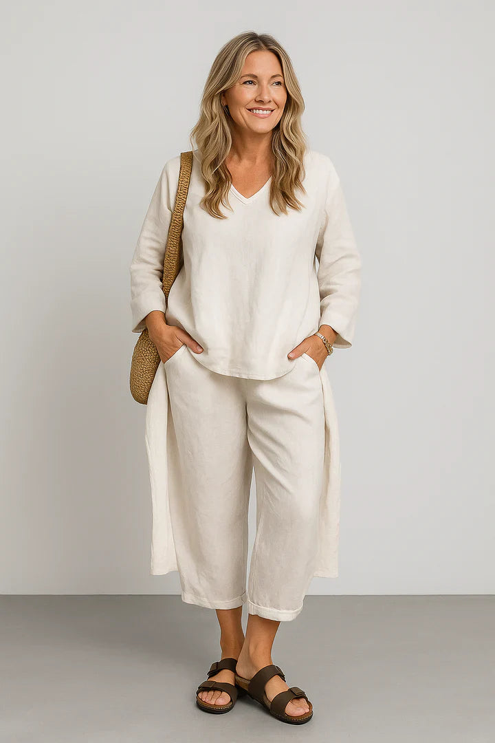 Set Norena | Enkla och bekväma byxor + matchande topp