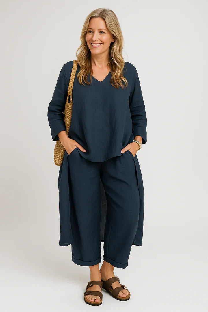 Set Norena | Enkla och bekväma byxor + matchande topp