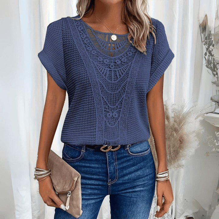 Karin™ – Elegant blus i Ibiza-stil