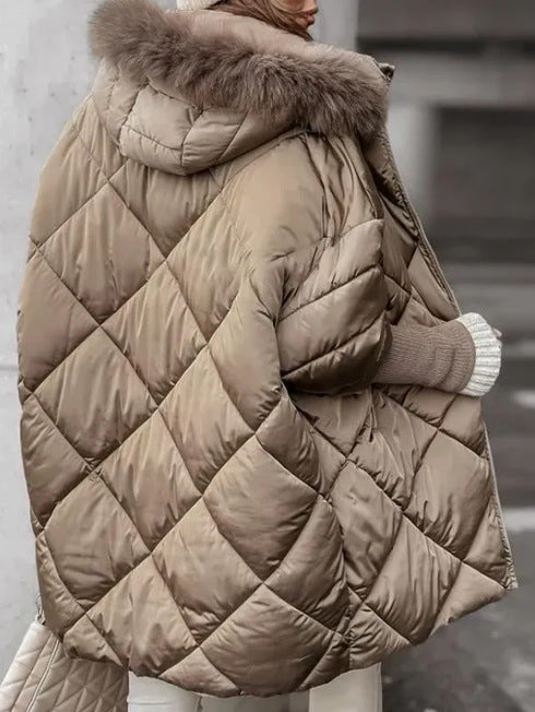 Rachel – Elegant kappa med diamantmönster