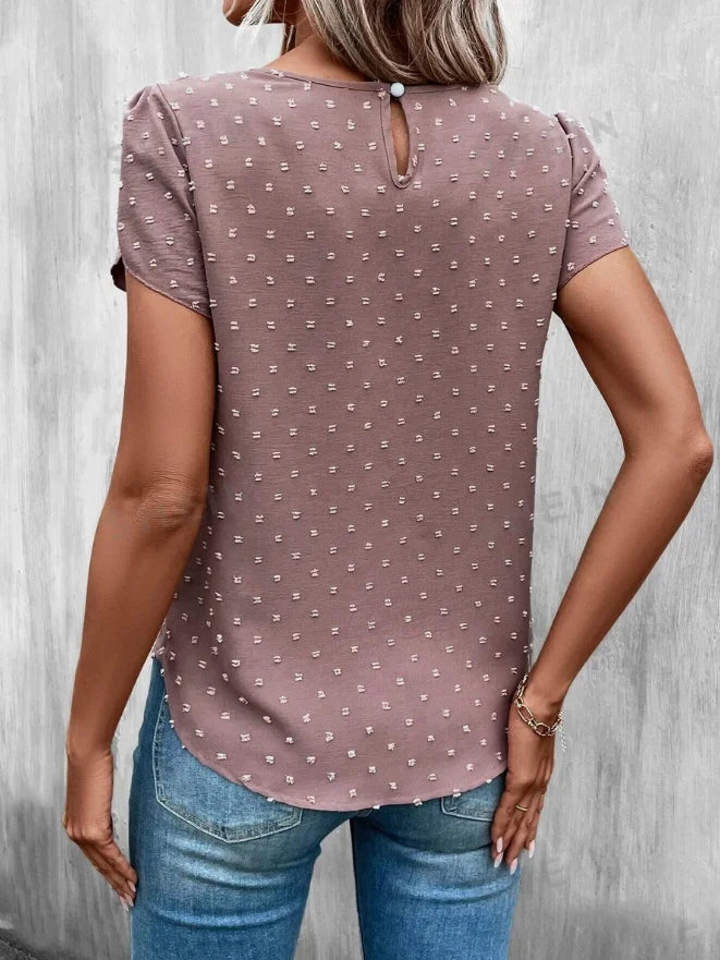 Eloisa | Elegant blus med prickar