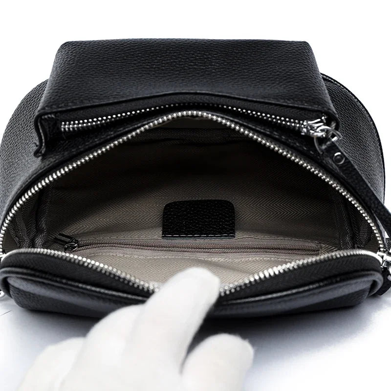 Elsie | Raffinerad Läderaxelväska