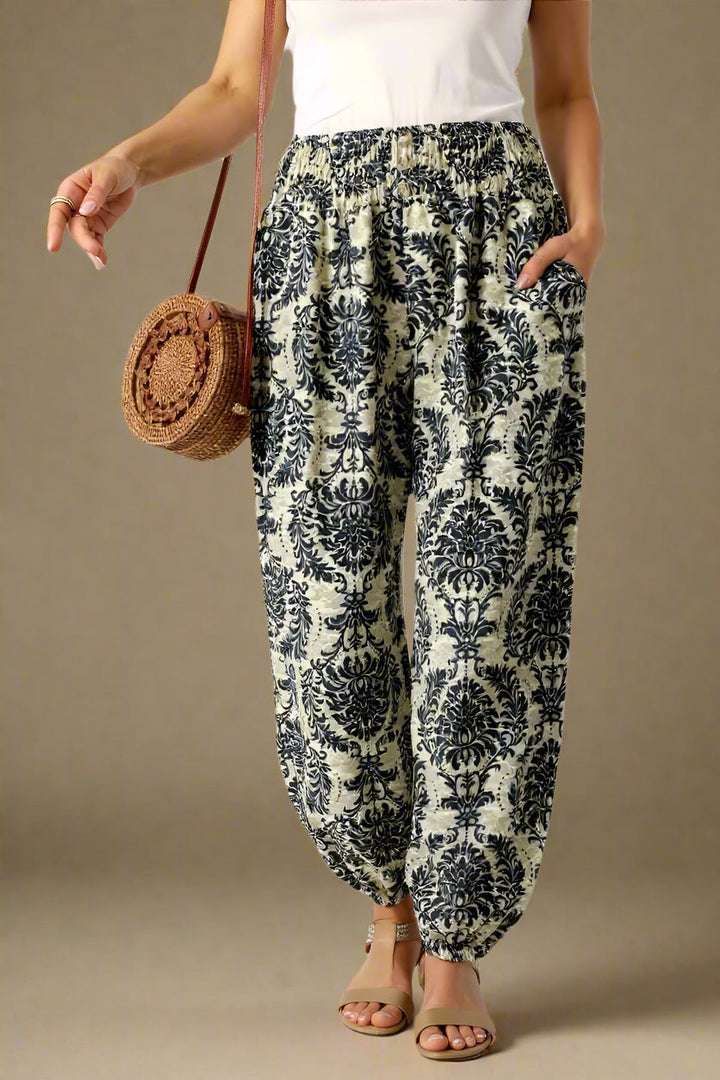 LIVA BYXOR | Konstnärligt mönster och avslappnad elegans